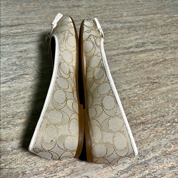 Coach monogram ballet flat shoes with charms and tassel - Picture 10 of 16